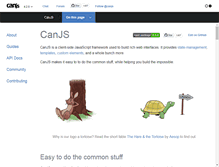 Tablet Screenshot of canjs.com